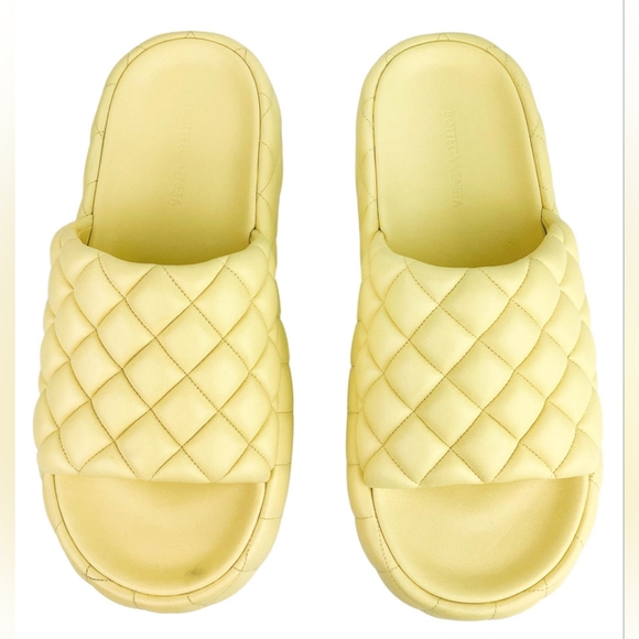 Sz 42(9) men's NIB $1450 Bottega Veneta mate lasses slides